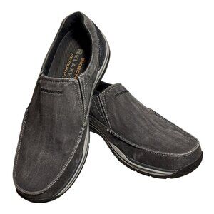 Mens Skechers Sz 11 Avillo Relaxed Fit Memory Foam Slip-on Loafer Shoes Black 64